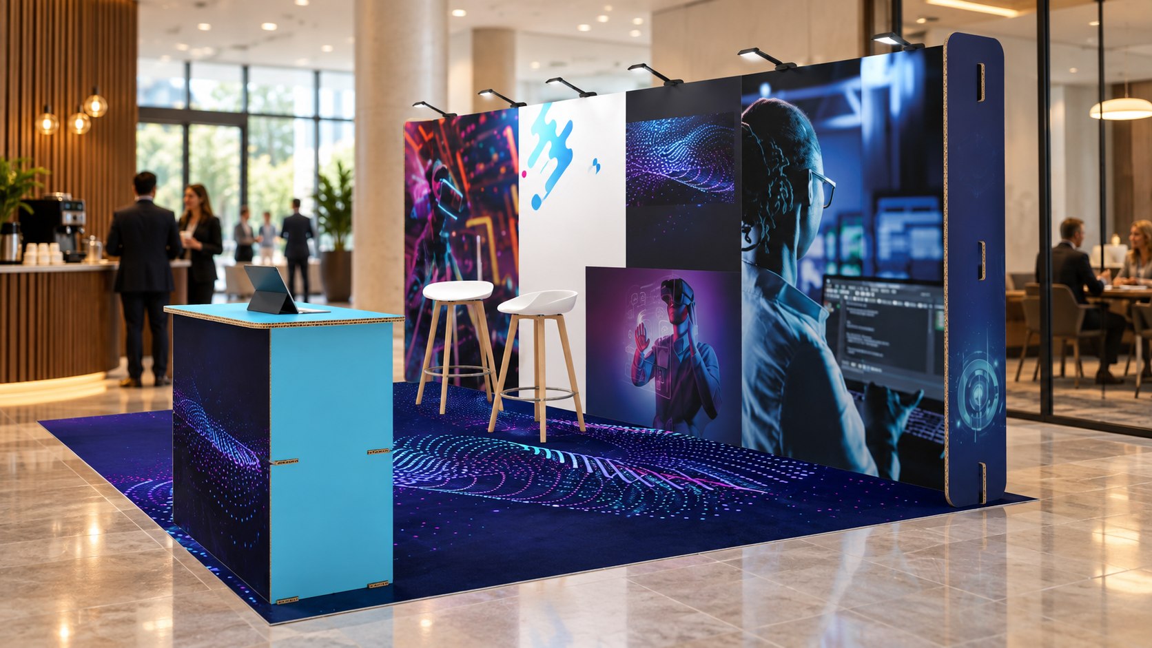 Stands de Conférence Éco : Constructions Légères et Durables pour les Événements d'une Journée