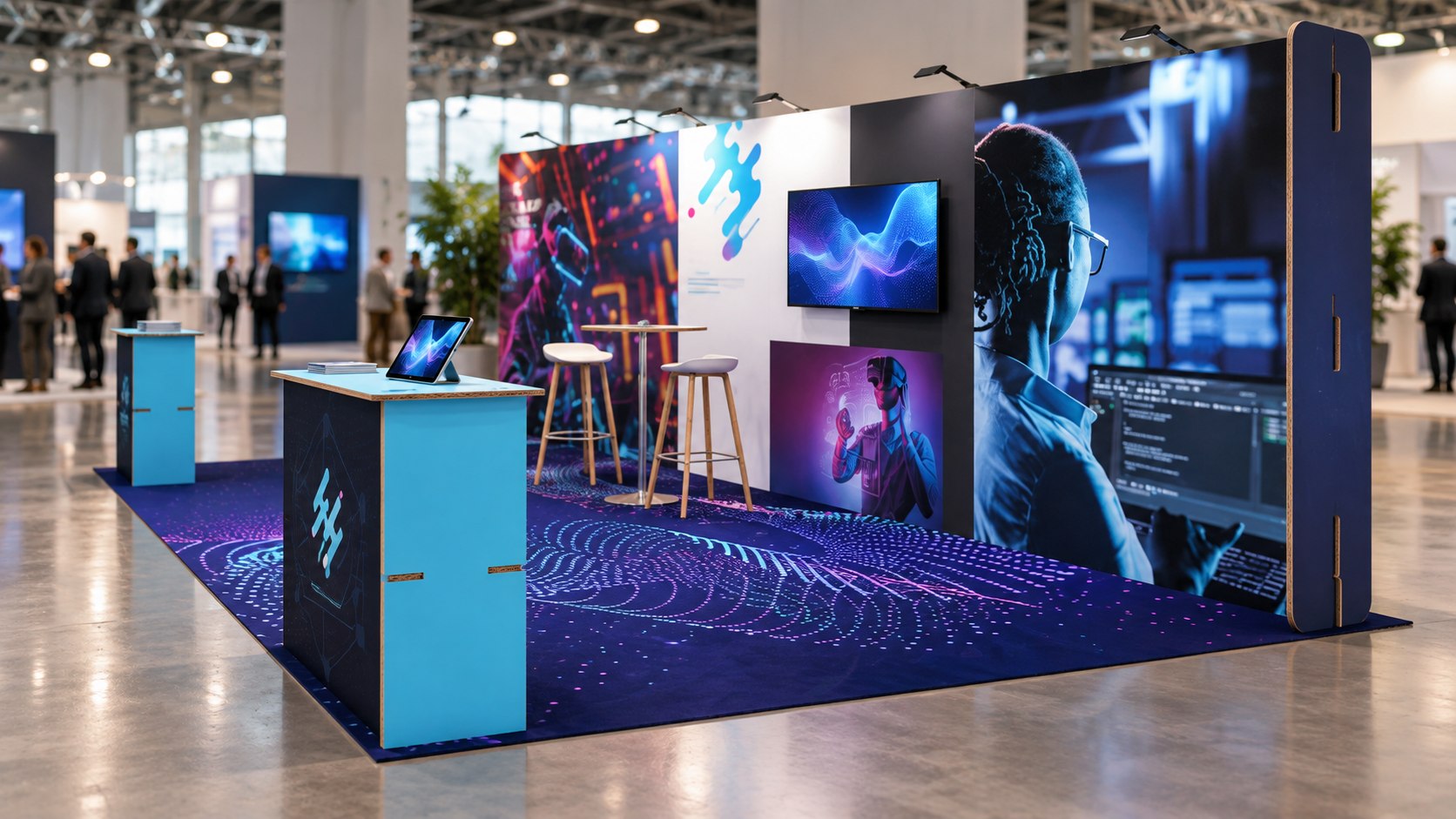 L'avenir de l'exposition durable : les tendances qui façonnent le design des stands écologiques en 2026