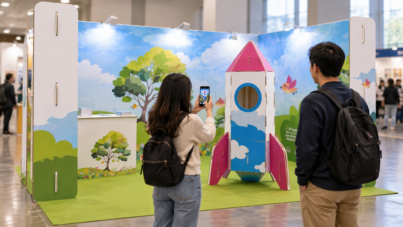 Comment utiliser des objets créatifs en 3D pour augmenter le temps d'engagement sur votre stand