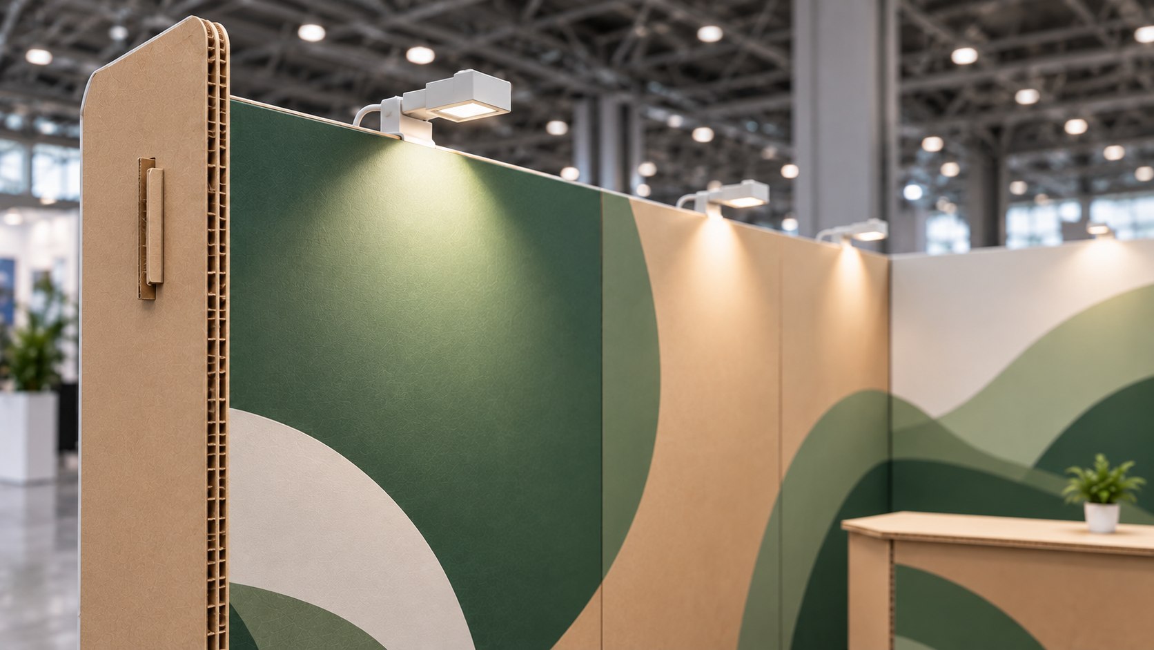 Solutions d'éclairage pour les stands d'exposition écologiques