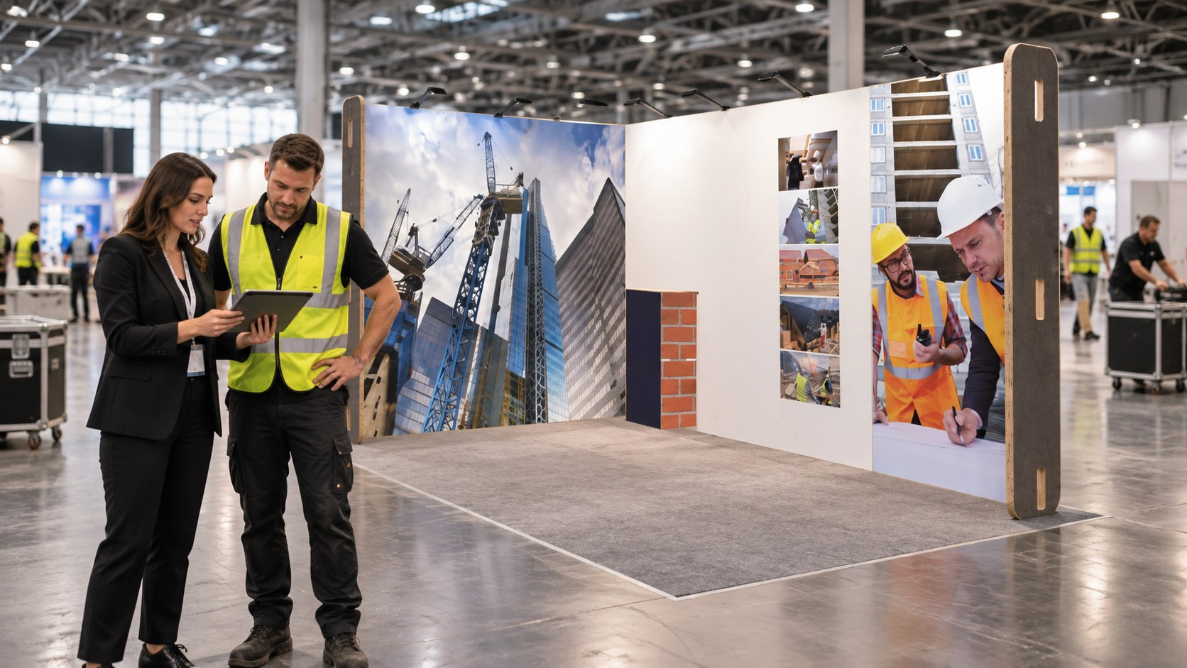 Stands d'exposition durables pour les salons britanniques : NEC, ExCeL, Olympia et Manchester Central