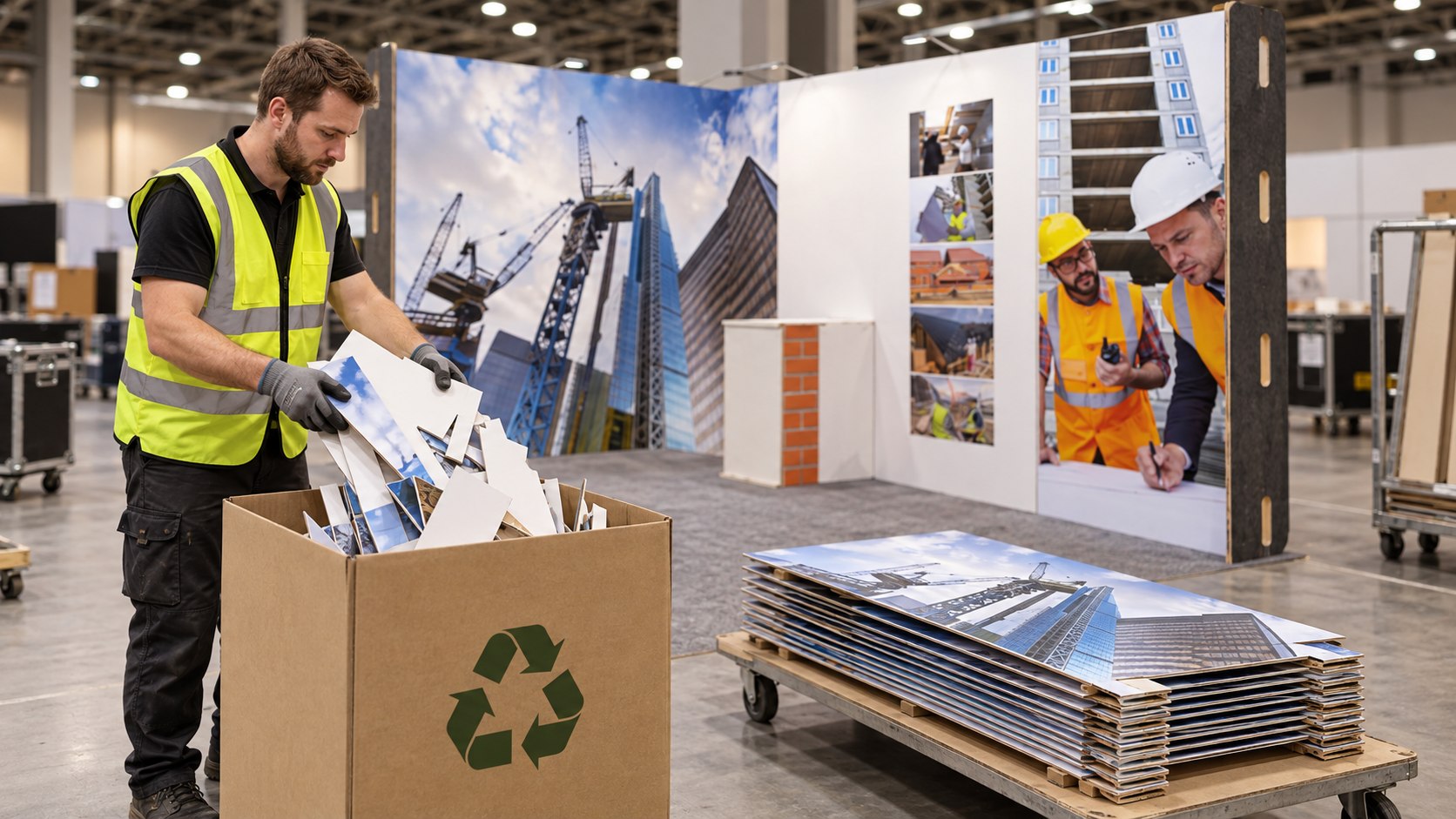 Gestion durable des déchets d'exposition : réduire, réutiliser et recycler